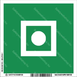 Általános vészjelző matrica / tábla (ISO 7010-E031 piktogram)