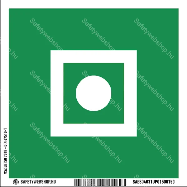 Általános vészjelző matrica / tábla (ISO 7010-E031 piktogram)