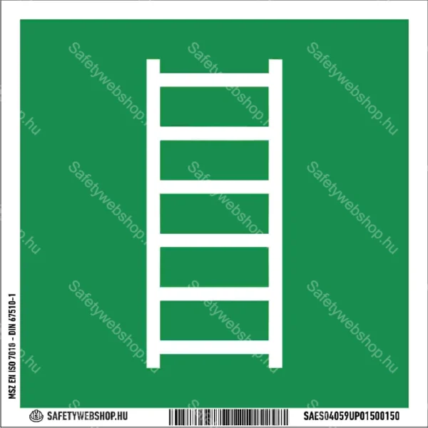 Menekülési létra matrica / tábla (ISO 7010-E059 piktogram)