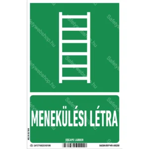 Menekülési létra matrica / tábla (ISO 7010-E059 piktogram + felirat)