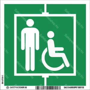 Menekülési felvonó matrica / tábla (piktogram)