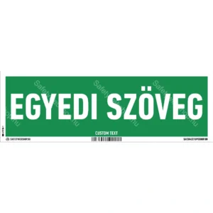 Egyedi emeletjelző utánvilágító matrica / tábla (felirat)