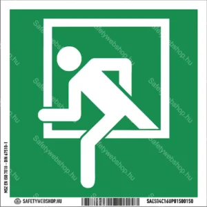 Vészhelyzeti ablak matrica / tábla (ISO 7010-E016C piktogram)