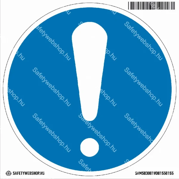 Általános utasítás matrica (ISO 7010-M001 piktogram)