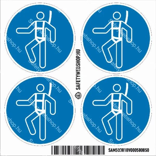 Testhevederzet használata kötelező! matrica (ISO 7010-M018 piktogram) - Image 3