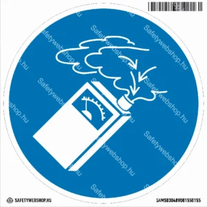 Használjon gázdetektort! matrica (ISO 7010-M048 piktogram)