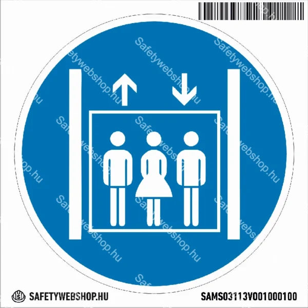 Személyfelvonó matrica (piktogram) - Image 4
