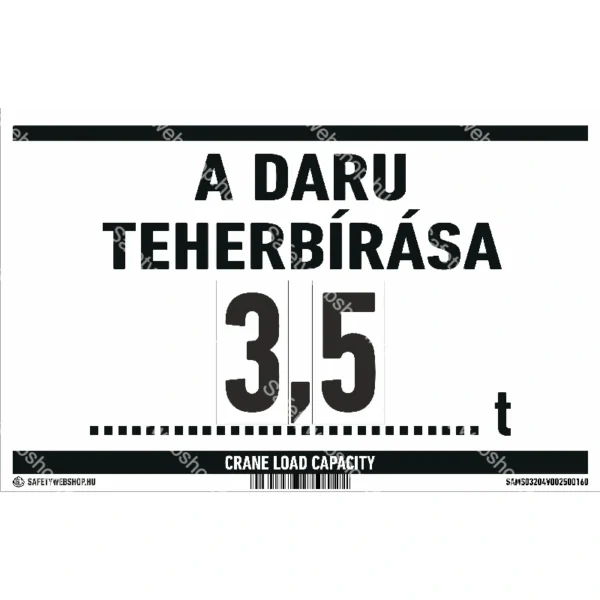 A daru teherbírása … t matrica / tábla - Image 3