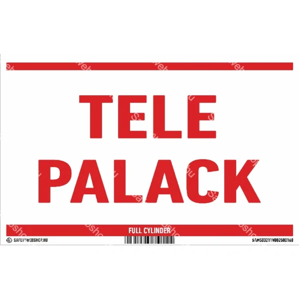 Tele palack matrica / tábla