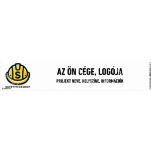 Munkaterület tábla, egyedi matrica