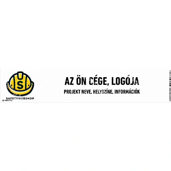 Munkaterület tábla, egyedi matrica