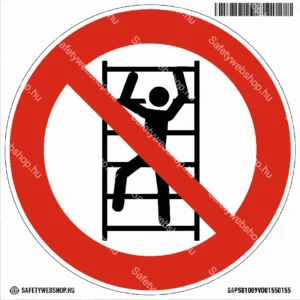 Felmászni tilos! matrica (ISO 7010-P009 piktogram)