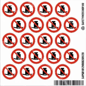 Nagy súllyal terhelni tilos! matrica (ISO 7010-P012 piktogram)
