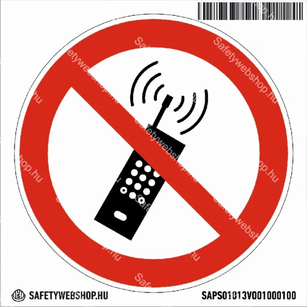 Mobiltelefon használata tilos! matrica (ISO 7010-P013 piktogram) - Image 4