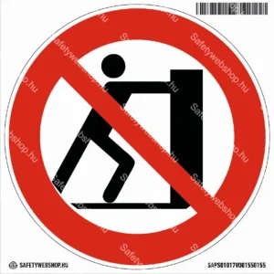 Tolni tilos! matrica (ISO 7010-P017 piktogram)