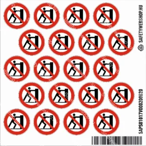Tolni tilos! matrica (ISO 7010-P017 piktogram)