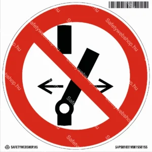 Kapcsolni tilos! matrica (ISO 7010-P031 piktogram)
