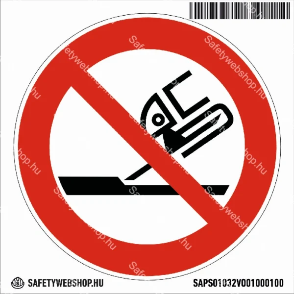 Vágókoronggal csiszolni tilos! matrica (ISO 7010-P032 piktogram) - Image 4