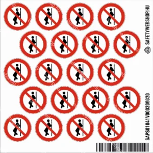 Nekidőlni tilos! matrica (ISO 7010-P041 piktogram)