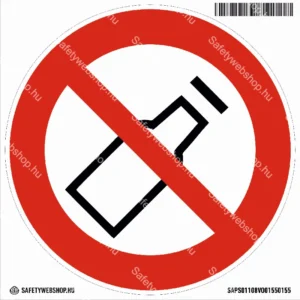 Üveget kidobni tilos! matrica (piktogram)