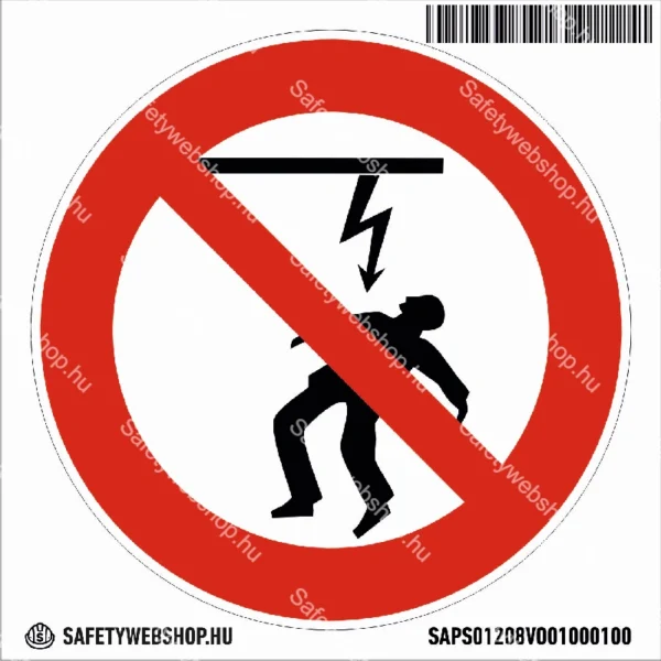 Nagyfeszültség! Megközelíteni tilos! matrica (piktogram) - Image 4