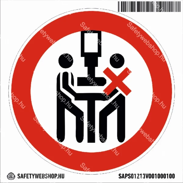 A présgépet csak egy személy kezelheti! matrica (piktogram) - Image 4