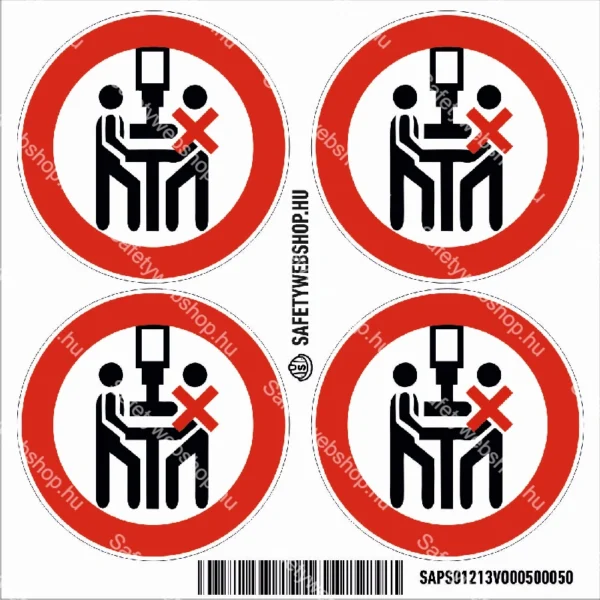 A présgépet csak egy személy kezelheti! matrica (piktogram) - Image 3