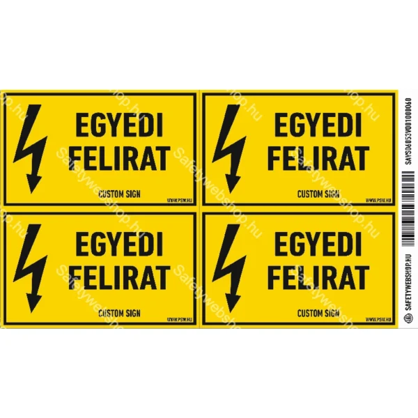 Egyedi felirat matrica / tábla - Image 2