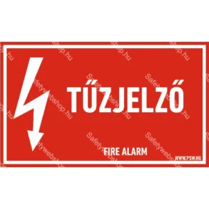 Tűzjelző matrica / tábla