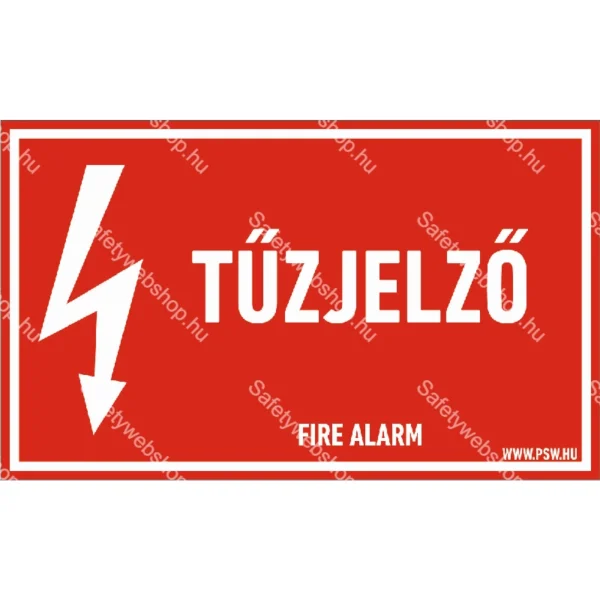 Tűzjelző matrica / tábla