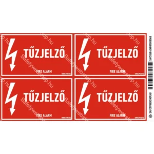 Tűzjelző matrica / tábla