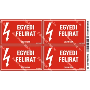 Egyedi felirat matrica / tábla