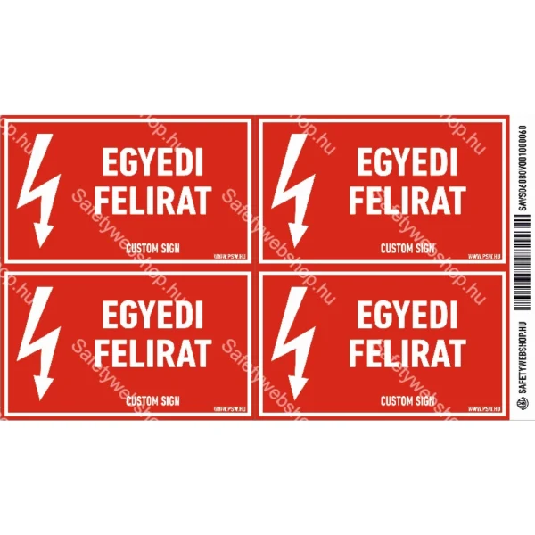 Egyedi felirat matrica / tábla - Image 2