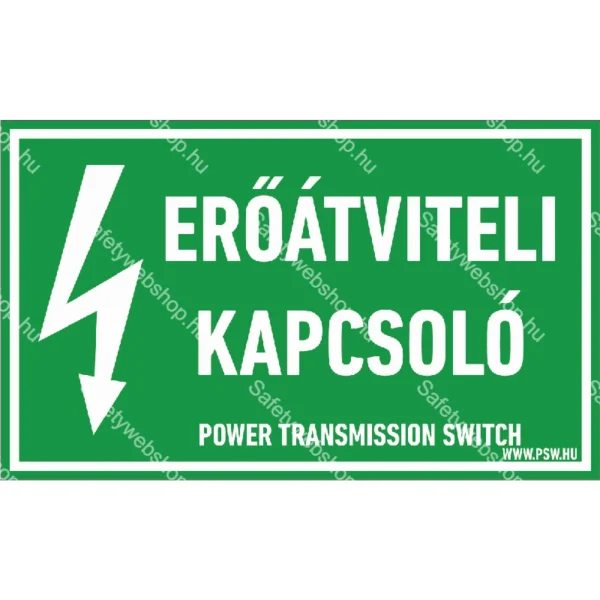 Erőátviteli kapcsoló matrica / tábla