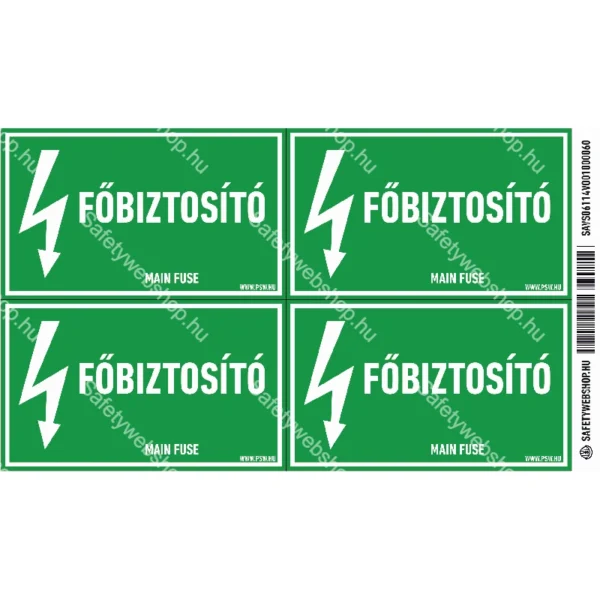 Főbiztosító matrica / tábla - Image 2