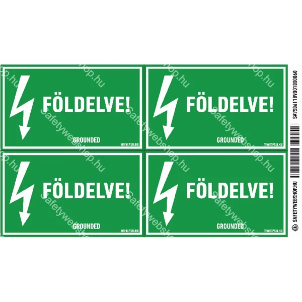 Földelve! matrica / tábla - Image 2