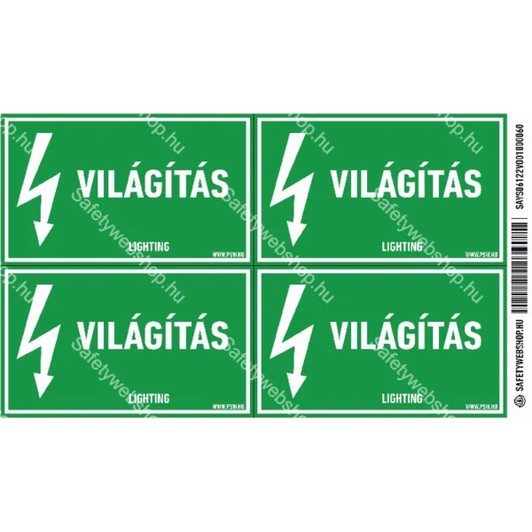 Világítás matrica / tábla - Image 2