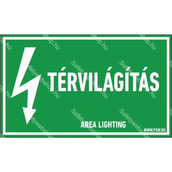 Térvilágítás matrica / tábla