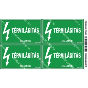 Térvilágítás matrica / tábla