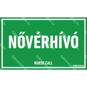 Nővérhívó matrica / tábla