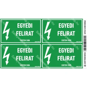 Egyedi felirat matrica / tábla