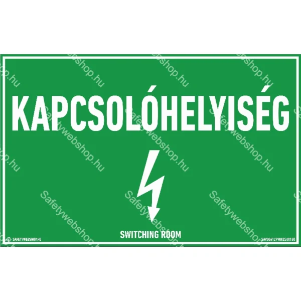 Kapcsolóhelyiség matrica / tábla - Image 2