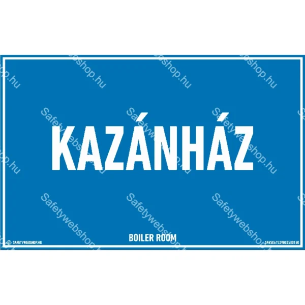 Kazánház matrica / tábla - Image 2
