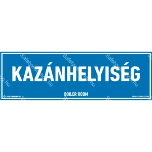 Kazánhelyiség matrica / tábla