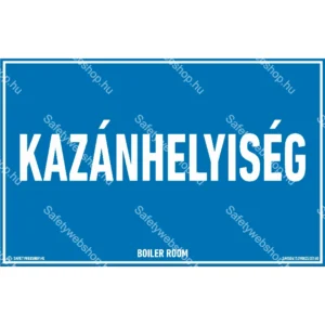 Kazánhelyiség matrica / tábla