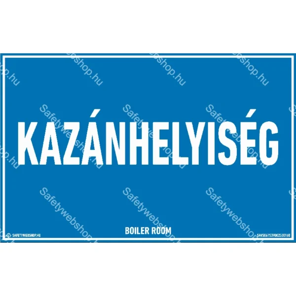Kazánhelyiség matrica / tábla - Image 2