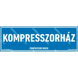 Kompresszorház matrica / tábla