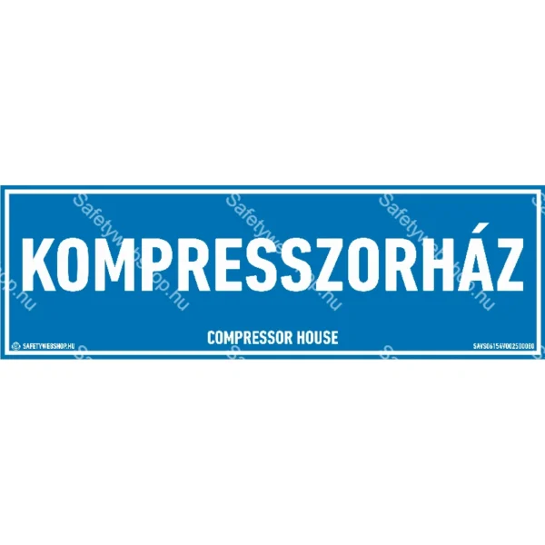 Kompresszorház matrica / tábla