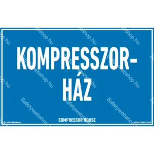 Kompresszorház matrica / tábla
