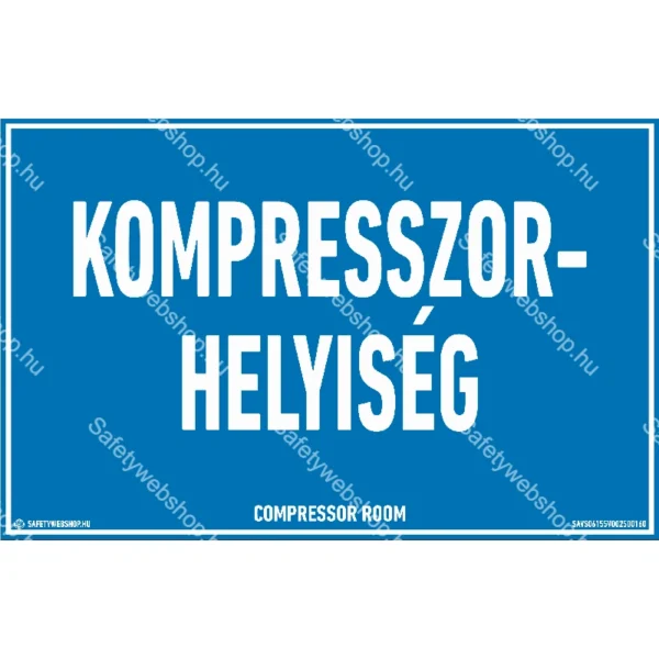 Kompresszorhelyiség matrica / tábla - Image 2